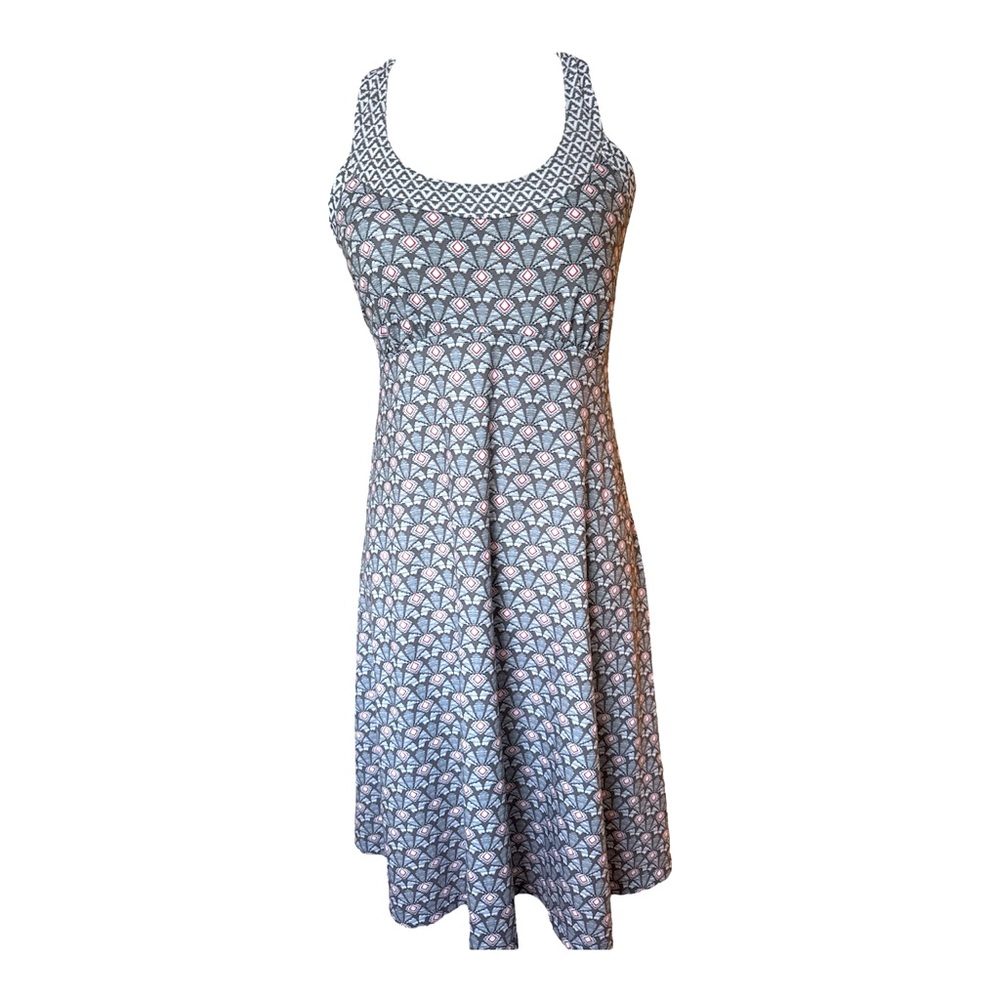 Prana, Geometric Patterned A-Line Dress, Size Medium